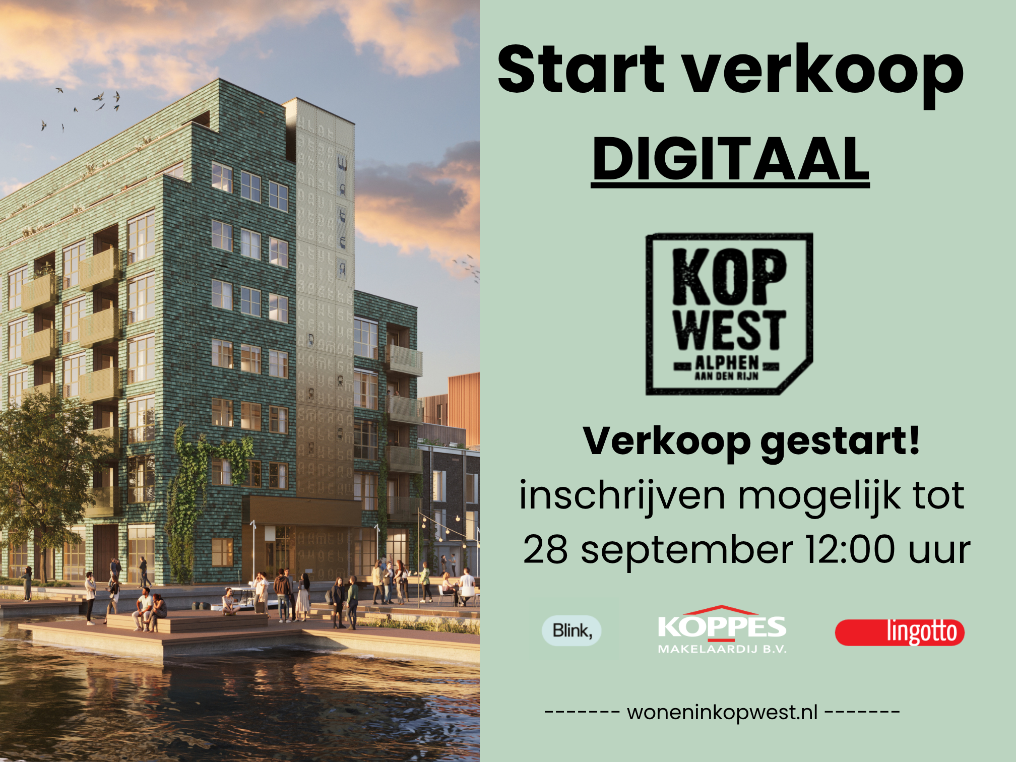 Start verkoop Kop West